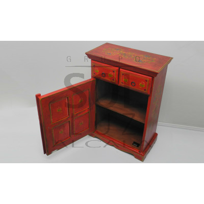 Mueble de la colección TESOROS DE INDIA en rojo