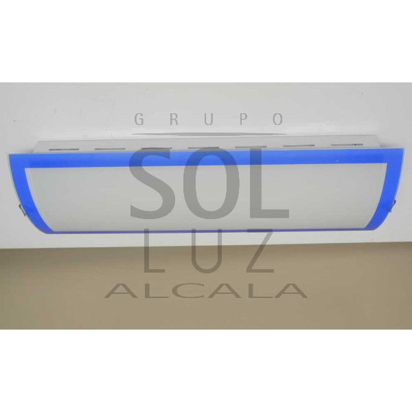 Plafón de bajo consumo para cocina en cristal con el filo azul