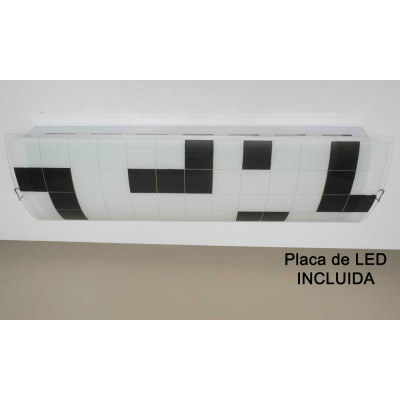 Plafón de cocina LED en negro