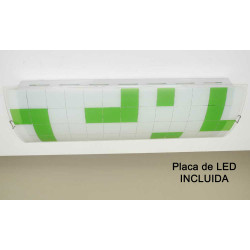 Plafón de cocina LED en verde