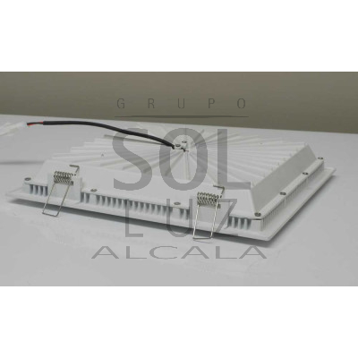 Downlight empotrable led cuadrado blanco