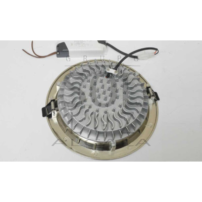 Downlight led empotrable redondo níquel