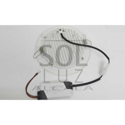 Downlight led empotrable redondo blanco