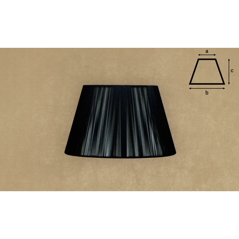 Pantalla de hilo en color negro 25cm