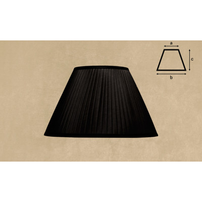 Pantalla tableada en color negro 35cm