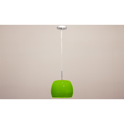 Lámpara de cristal en verde