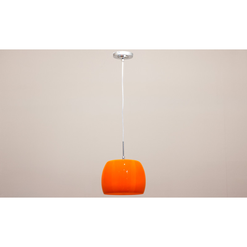 Lámpara de cristal en naranja