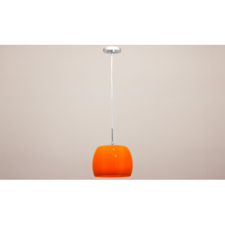 Lámpara de cristal en naranja