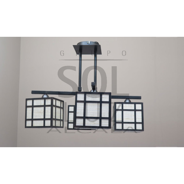Colgante con doble pantalla