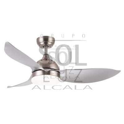 Ventilador Mod. ROMA Motor DC. Níquel | LuzAlcala.com