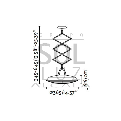 Lámpara FARO de la Colección PELC 66213 | LuzAlcala.com