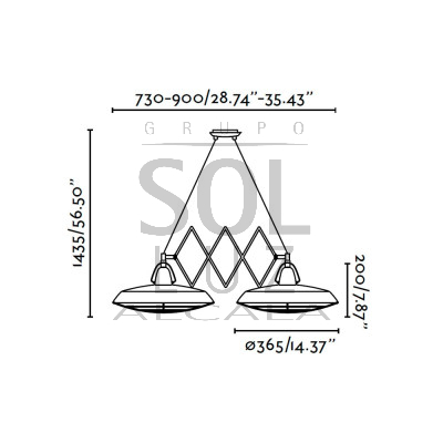 Lámpara FARO de la Colección PELC 66214 | LuzAlcala.com