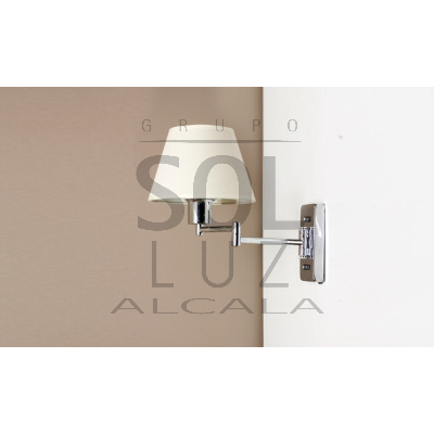 Aplique con Brazo Extensible en Color Cromo | LuzAlcala.com