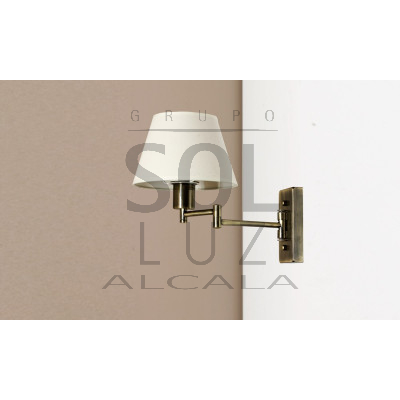 Aplique con Brazo Extensible en Color Cuero | LuzAlcala.com Aplique con Brazo Extensible en Color Cuero | LuzAlcala.com