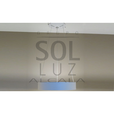 Lámpara Colgante Colección Círculo en Blanco 45cm | Luz Alcalá