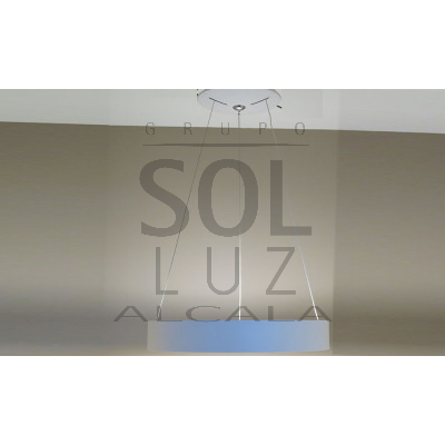 Lámpara Colgante Colección Círculo en Blanco 60cm | Luz Alcalá