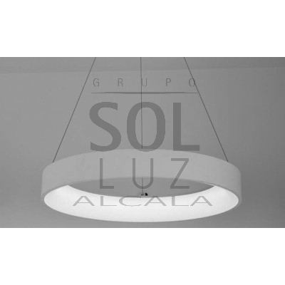 Lámpara Colgante Colección Círculo en Gris 80cm | Luz Alcalá