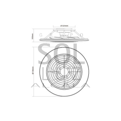 Ventilador Mod. ALISIO XL de MANTRA en Blanco | LuzAlcala.com