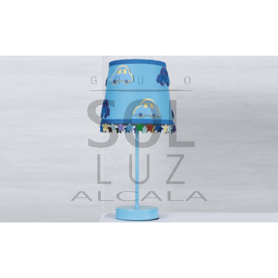 Lámpara de sobremesa infantil azul