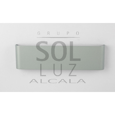 Aplique Moderno Plano en Color Plata 19w | Luz Alcalá