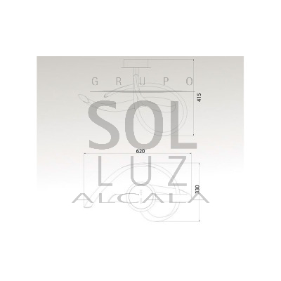 Plafón de Techo MANTRA de la Colección ARMONÍA | LuzAlcala.com