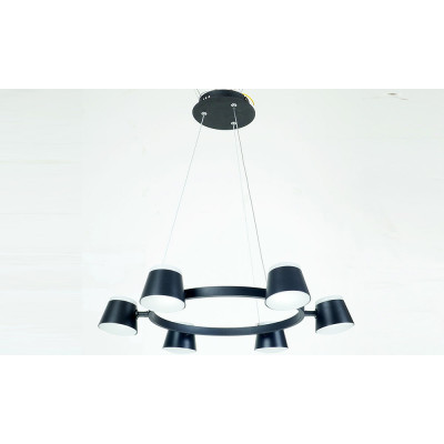 Lámpara de techo negra colección tazas redonda | LuzAlcala.com