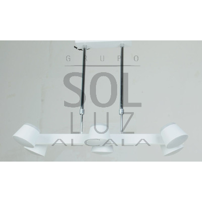 Lámpara de Techo Blanca Colección Tazas Alargada | LuzAlcala.com