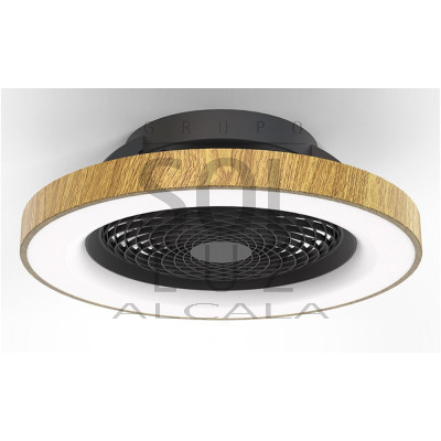 Ventilador Mod. TIBET de MANTRA en Madera / Negro | LuzAlcala.com