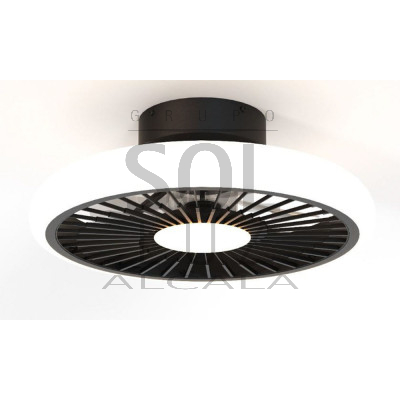 Ventilador Mod. TURBO de MANTRA en Negro | LuzAlcala.com