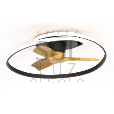 Ventilador Mod. OCEAN de MANTRA en Negro/Madera | LuzAlcala.com Ventilador Mod. OCEAN de MANTRA en Negro/Madera | LuzAlcala.com