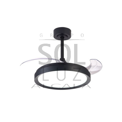 Ventilador Mod. MISTRAL MINI de MANTRA en negro | Luz Alcalá