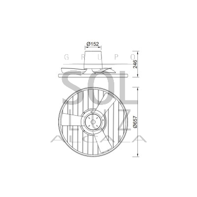 Ventilador Mod. SOHO de MANTRA en negro | Luz Alcalá