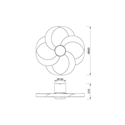 Ventilador Mod. ROSE de MANTRA en blanco/madera | Luz Alcalá