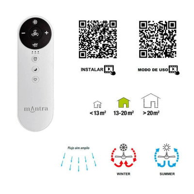 Ventilador Mod. IPANEMA II de MANTRA en blanco | Luz Alcalá Ventilador Mod. IPANEMA II de MANTRA en blanco | Luz Alcalá