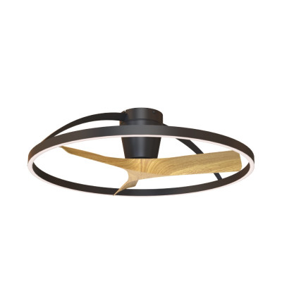 Ventilador Mod. NEPAL II de MANTRA en negro/madera | LuzAlcala.com