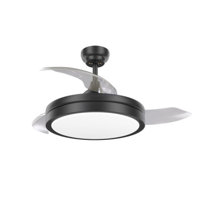 Ventilador Mod. OSLO Motor DC. Negro | LuzAlcala.com