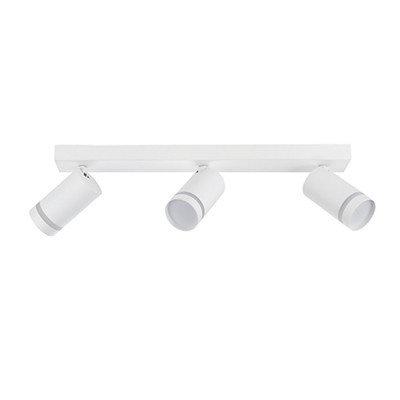 Regleta de Focos con 3 Luces Orientable en Blanco | LuzAlcala.com Regleta de Focos con 3 Luces Orientable en Blanco | LuzAlcala.com
