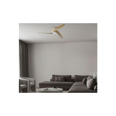 Ventilador Mod. GROENLAND M de MANTRA en Blanco/Madera | LuzAlcala.com