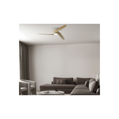 Ventilador Mod. GROENLAND M de MANTRA en Blanco/Madera | LuzAlcala.com