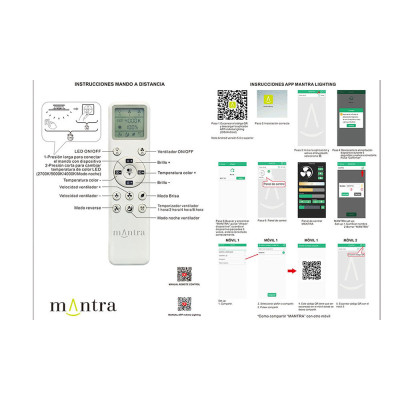 Ventilador Mod GROENLAND XS de MANTRA en Blanco/Madera | LuzAlcala.com