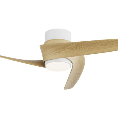 Ventilador Mod GROENLAND XS de MANTRA en Blanco/Madera | LuzAlcala.com