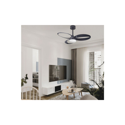 Ventilador Mod. INFINITY FAN de MANTRA en Negro | LuzAlcala.com