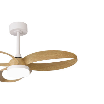 Ventilador Mod INFINITY FAN de MANTRA en Blanco/madera | LuzAlcala.com