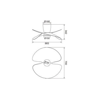 Ventilador Mod. ONA de MANTRA en blanco | LuzAlcala.com
