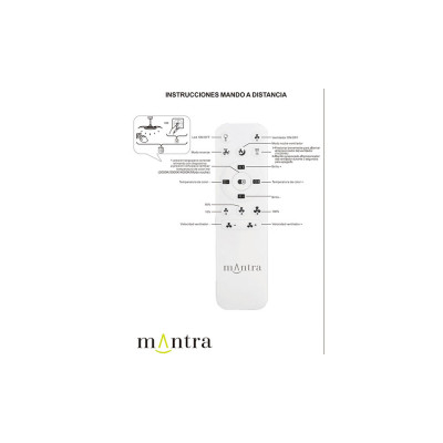 Ventilador Mod. ALOHA II de MANTRA en blanco/madera | LuzAlcala.com