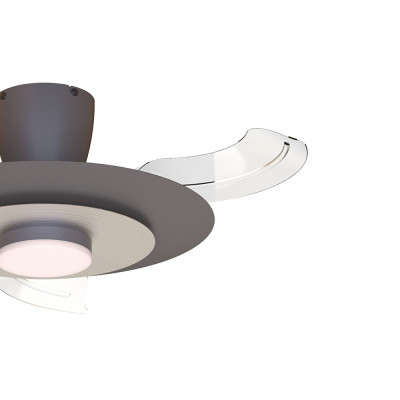 Ventilador Kyoto de MANTRA en café/níquel cepillado | LuzAlcala.com