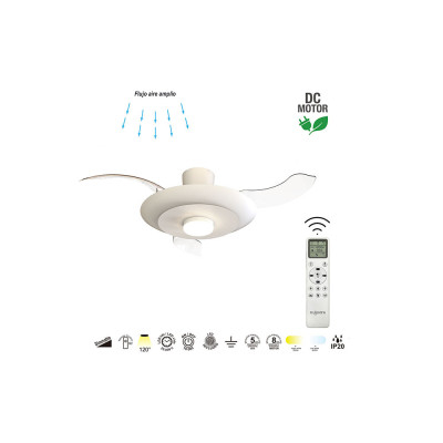 Ventilador Kyoto de MANTRA en Blanco | LuzAlcala.com