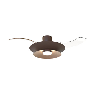 Ventilador Mod. PATAGONIA MANTRA café/cobre cepillado | LuzAlcala.com