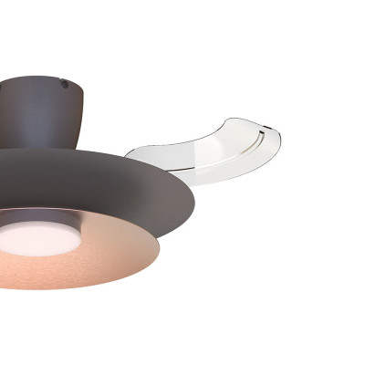 Ventilador Mod. PATAGONIA MANTRA café/cobre cepillado | LuzAlcala.com