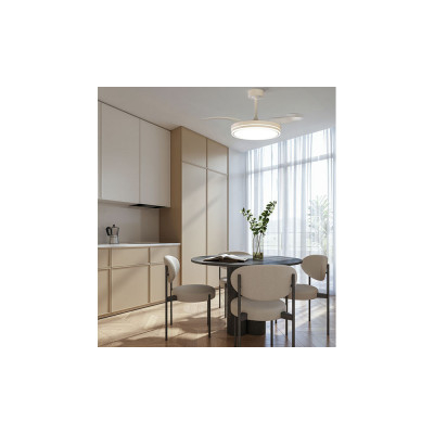 Ventilador Mod. LUNA S de MANTRA en blanco | Luz Alcalá